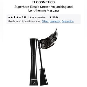It Cosmetics - Superhero Elastic Stretch Volumizing and Lengthening Mascara